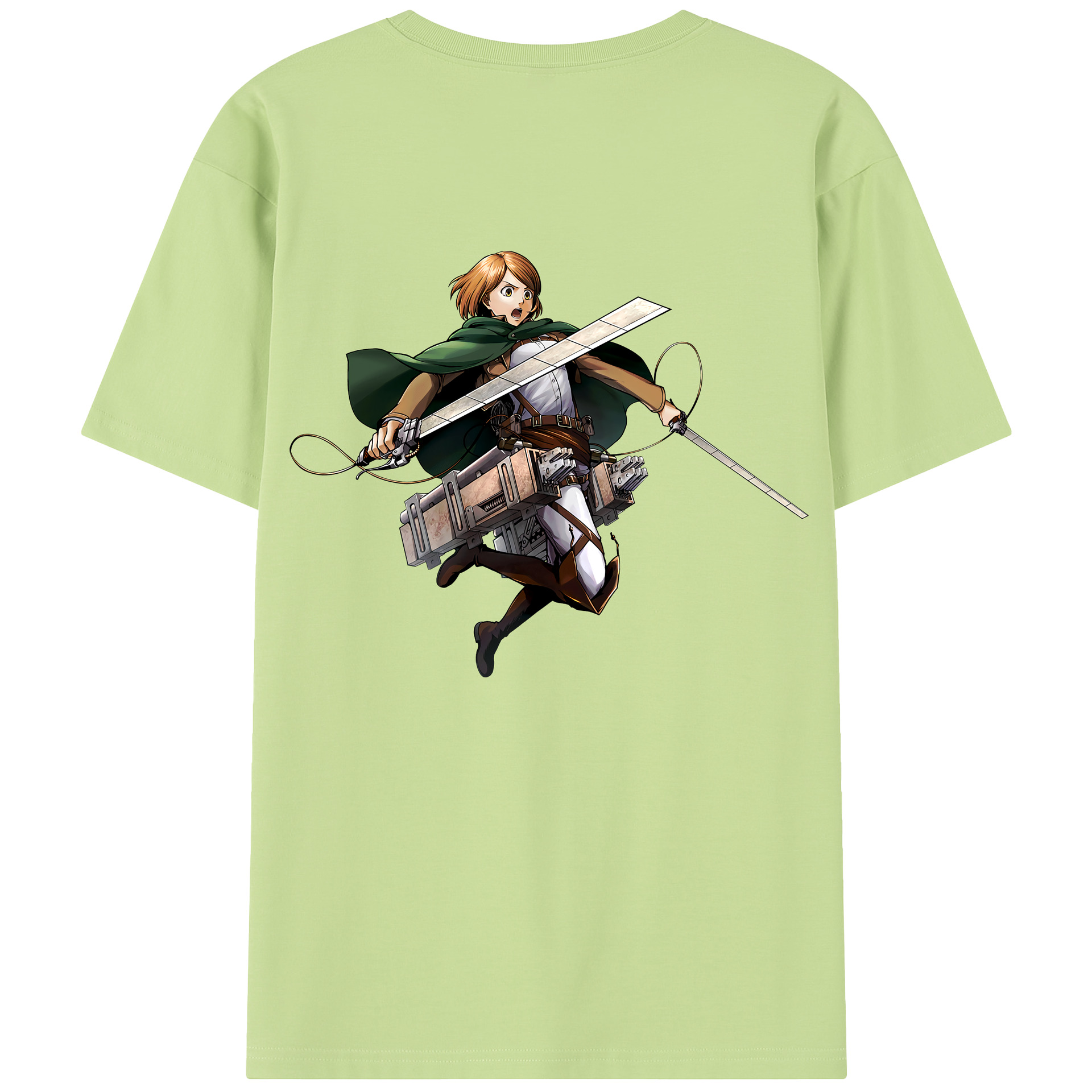 （画像用） 進撃の巨人 ペトラ·ラル Attack on Titan Petra Rall 綿100％半袖Tシャツ（背面プリント）